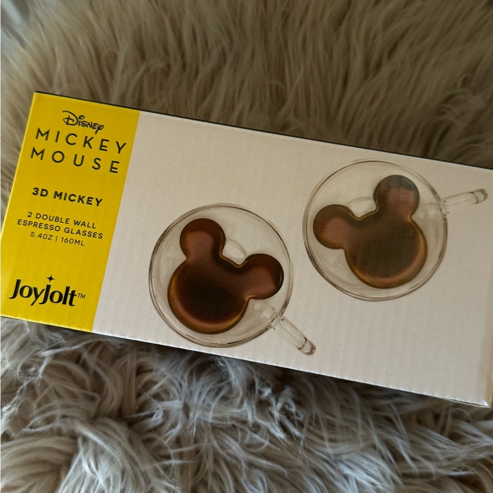 Disney Mickey Mouse double wall espresso cups
